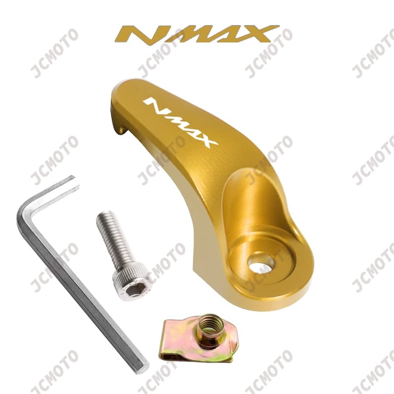 ตะขอแขวนหมวกกันน็อค โลหะผสม CNC สําหรับรถจักรยานยนต์ YAMAHA NMAX 155 NMAX V2 2020-2024 รูปที่ 7