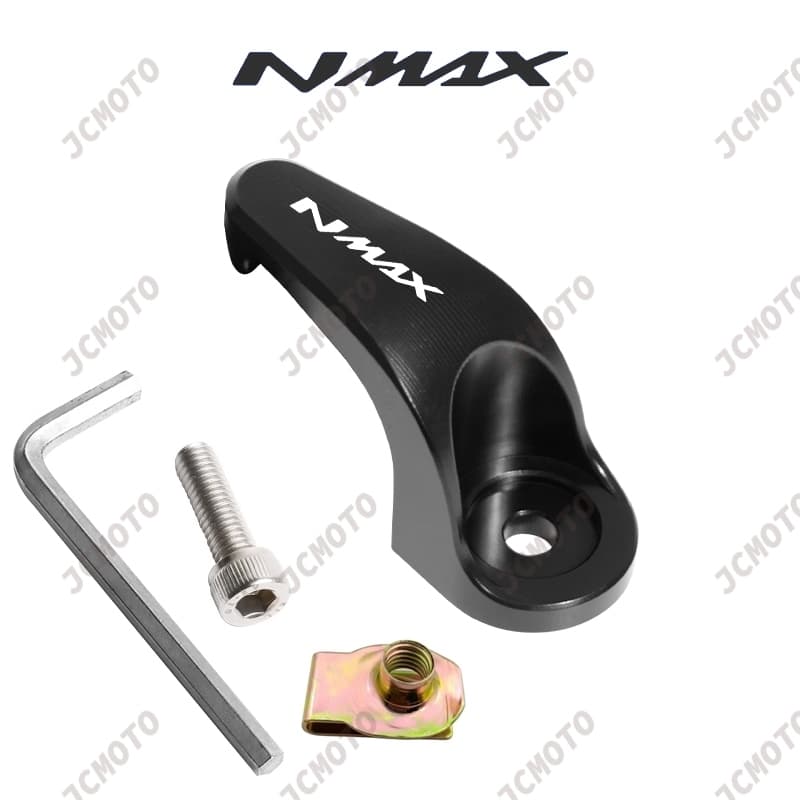 ตะขอแขวนหมวกกันน็อค โลหะผสม CNC สําหรับรถจักรยานยนต์ YAMAHA NMAX 155 NMAX V2 2020-2024 รูปที่ 2