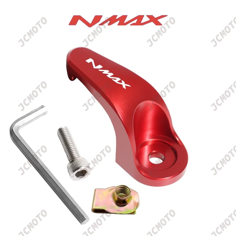 ตะขอแขวนหมวกกันน็อค โลหะผสม CNC สําหรับรถจักรยานยนต์ YAMAHA NMAX 155 NMAX V2 2020-2024 รูปที่ 9
