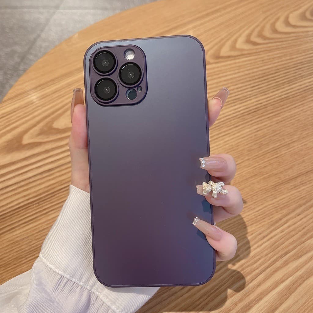 เคสโทรศัพท์มือถือ เนื้อแมตต์ ป้องกันกล้อง หรูหรา สําหรับ Iphone 15 Pro Max 14 13 12 11 Pro Max 14 15Plus รูปที่ 4