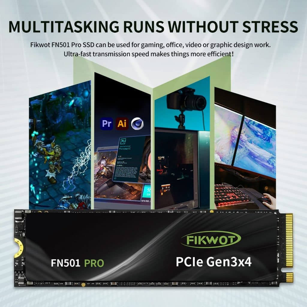 Fikwot FN501Pro NVMe PCIe Gen3.0x4 M.2 2280 SSD Read 3500MB/s Write 3150MB/s สำหรับ Laptop และ PC 250GB 256GB 512GB 1TB รูปที่ 6