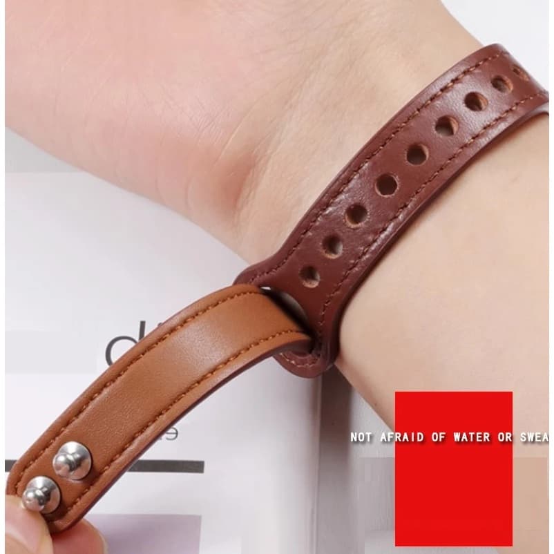 Watch Strap Compatible For สาย garmin lily 2 สายนาฬิกาข้อมือหนัง แบบบางพิเศษ สาย Garmin Lily 2 Active Strap สําหรับ Leather Watch Strap For Garmin Lily 2 Strap Slim Thin Bracelet garmin lily 2 สาย Smart Watch 14mm Watchband Garmin Lily 2 Active สาย รูปที่ 4