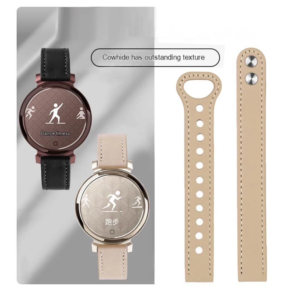 Watch Strap Compatible For สาย garmin lily 2 สายนาฬิกาข้อมือหนัง แบบบางพิเศษ สาย Garmin Lily 2 Active Strap สําหรับ Leather Watch Strap For Garmin Lily 2 Strap Slim Thin Bracelet garmin lily 2 สาย Smart Watch 14mm Watchband Garmin Lily 2 Active สาย รูปที่ 6