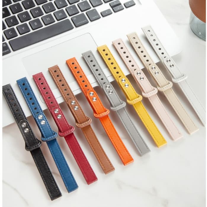 Watch Strap Compatible For สาย garmin lily 2 สายนาฬิกาข้อมือหนัง แบบบางพิเศษ สาย Garmin Lily 2 Active Strap สําหรับ Leather Watch Strap For Garmin Lily 2 Strap Slim Thin Bracelet garmin lily 2 สาย Smart Watch 14mm Watchband Garmin Lily 2 Active สาย รูปที่ 2