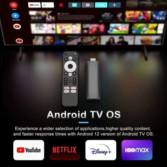 TV Stick 4K/8K WiFi 8+128GB Bluetooth5.2 Android TV กล่อง Android TV 12.0 กล่อง HDR+ รูปที่ 6