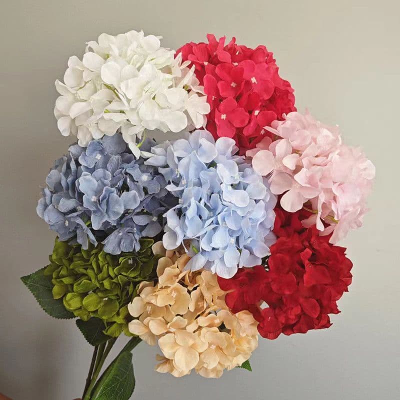 บ้าน ดอกไม้ตกแต่ง งานแต่งงาน ไฮเดรนเยีย ฉลอง ตกแต่ง ตกแต่งสวนกลางแจ้ง 9 สีให้เลือก รูปที่ 1