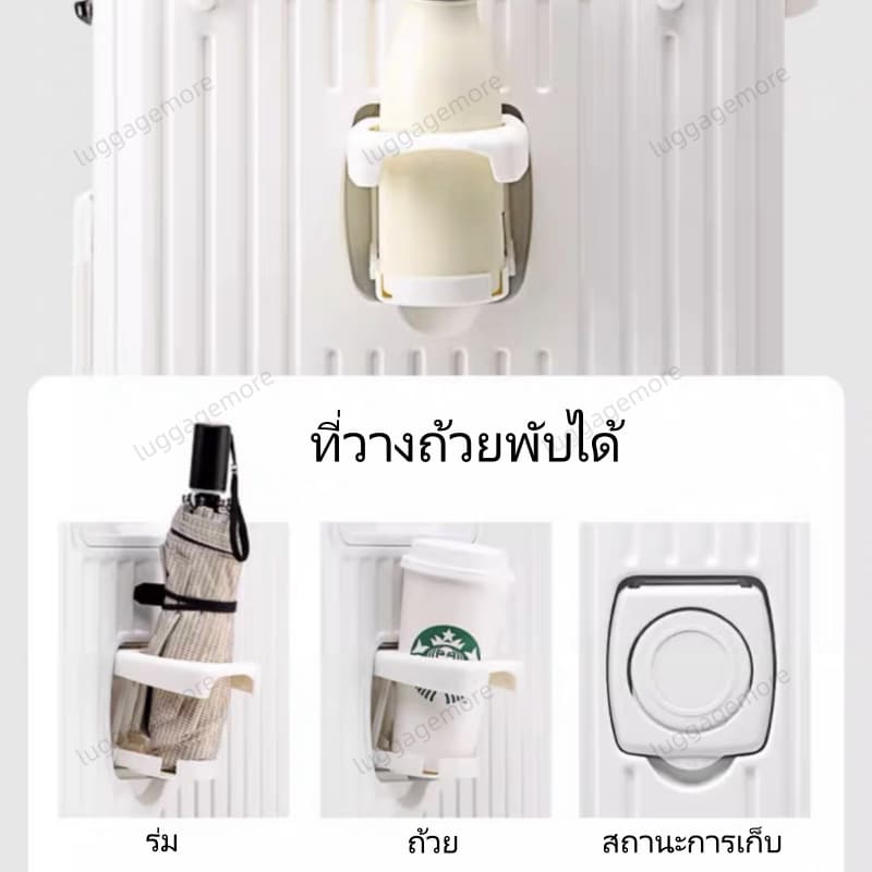 กระเป๋าเดินทาง 20/26/32นิ้ พร้อมชาร์จ USB กระเป๋าลาก กระเป๋าเดินทางล้อลาก Sport รูปที่ 4
