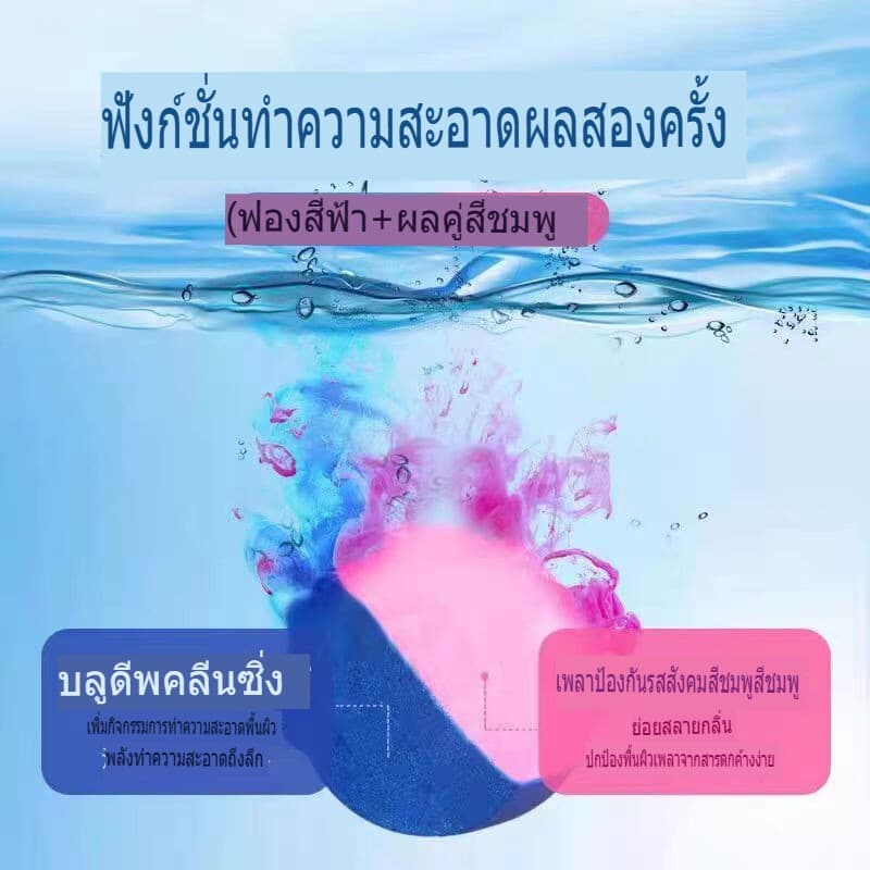 ปลีก/ส่ง ก้อนฟ้า ก้อนดับกลิ่น ก้อนดับกลิ่นชักโครก ที่ดับกลิ่นชักโครก ก้อนฟ้าใส่ชักโครก ก้อนใส่ห้องน้ำ ก้อนฟ้าดับกลิ่น กลิ่นชักโครก น้ำสีฟ้า สำหรับถังชักโครก รูปที่ 2