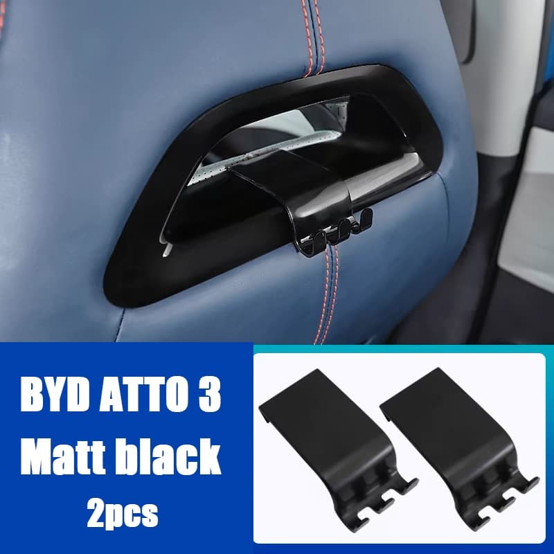 ZLWR เหมาะสำหรับ BYD ATTO3/dolphin/seal ตะขอแขวนเบาะหลัง ตะขออเนกประสงค์ อุปกรณ์จัดเก็บข้อมูลภายในรถยนต์ รูปที่ 8