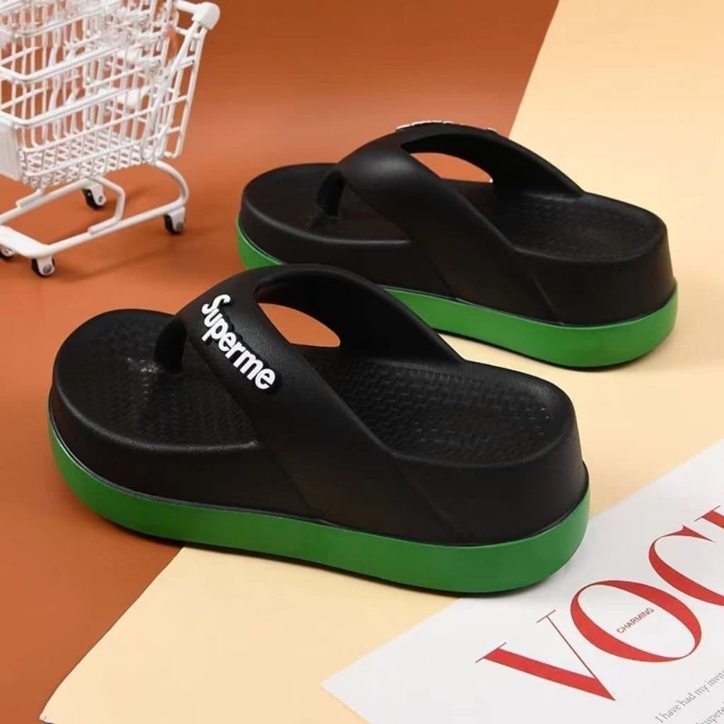 ช่วยรองเท้าแตะ fitflop สำหรับผู้หญิง EVA พื้นหนา กันลื่น รองเท้าแตะลําลอง รองเท้าเตะ#268 รูปที่ 9
