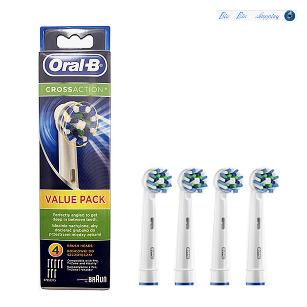 Oral -B EB50 Cross Action Ultra Clean แปรงสีฟันเปลี่ยนหัวแปรงสีฟันไฟฟ้า นับ 4&8 รูปที่ 6