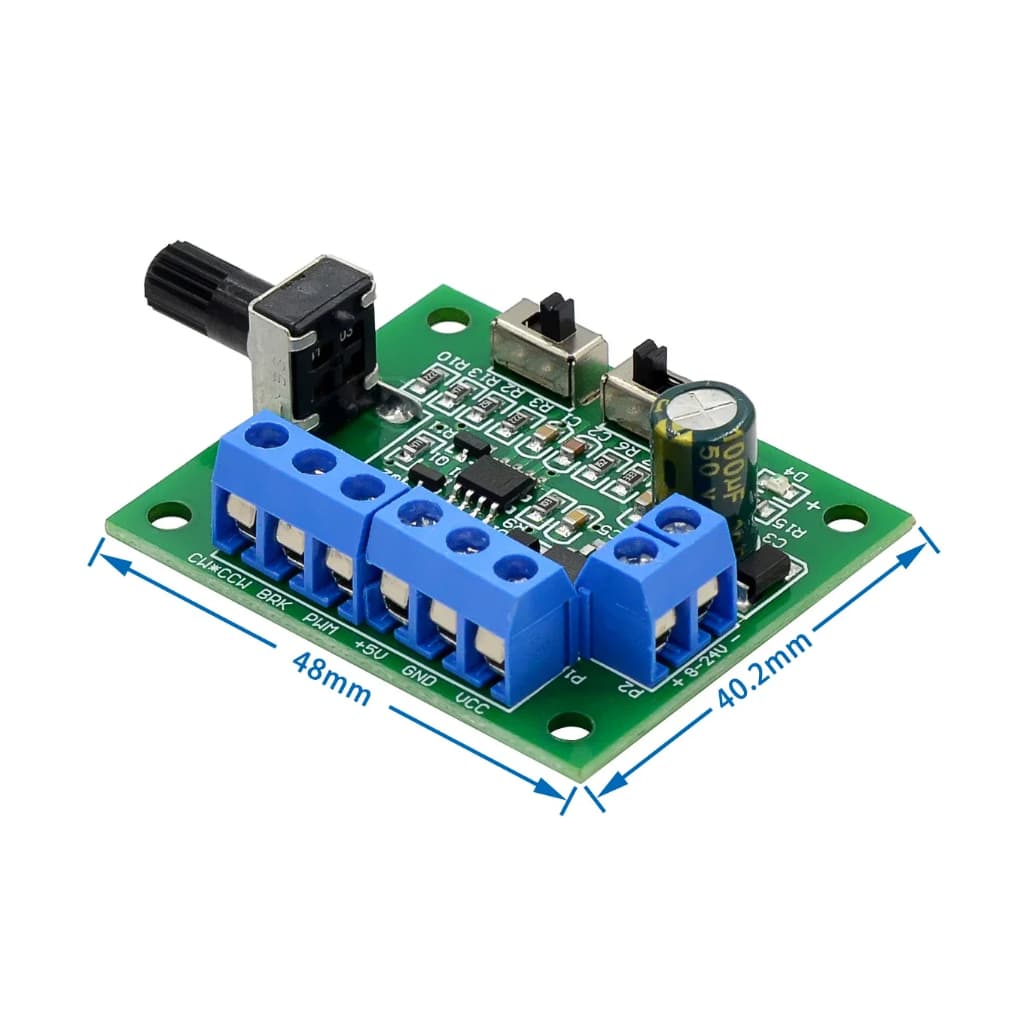 Pwm speed controller brushless DC มอเตอร์ driver แผ่น governor โมดูล PWM monitor DC8-24V พร้อมไดรฟ์ รูปที่ 2