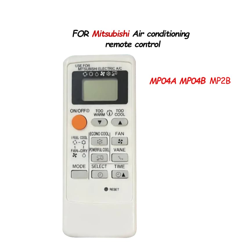 Remote รีโมทแอร์ Mitsubishi รีโมท ฟังก์ชั่นระบายความร้อนเดี่ยว MP04B MP04A MP2B รูปที่ 2