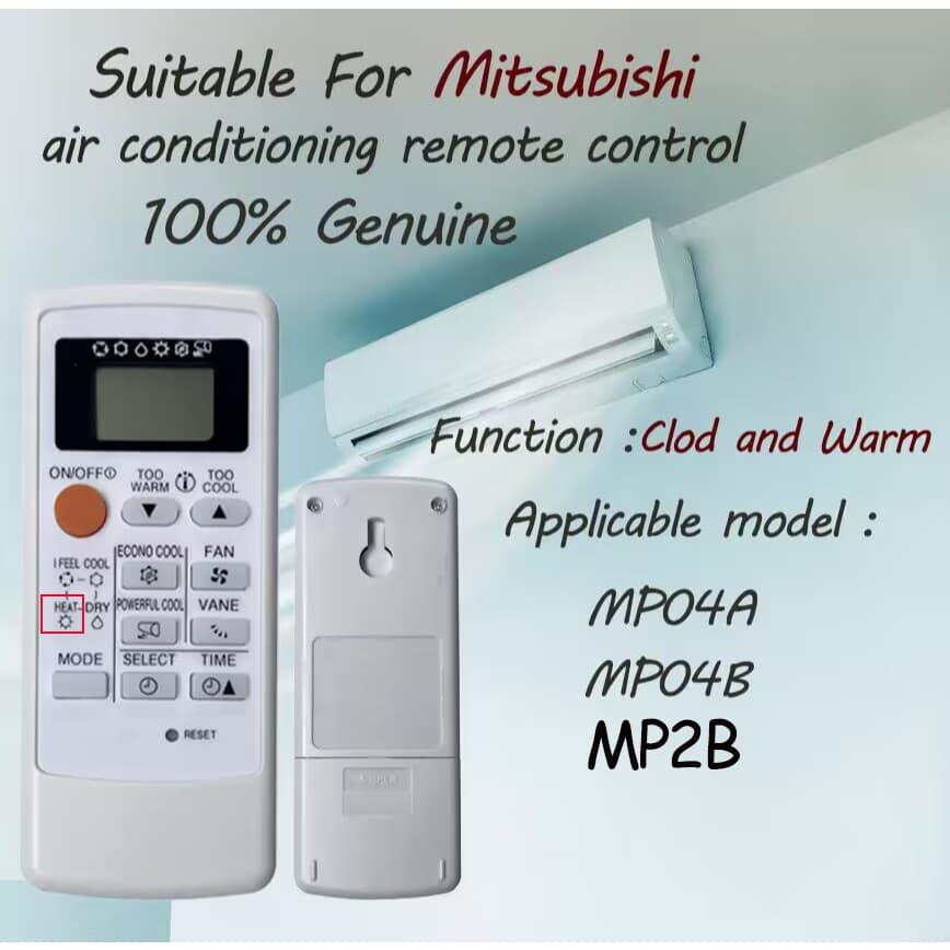Remote รีโมทแอร์ Mitsubishi รีโมท ฟังก์ชั่นระบายความร้อนเดี่ยว MP04B MP04A MP2B รูปที่ 5