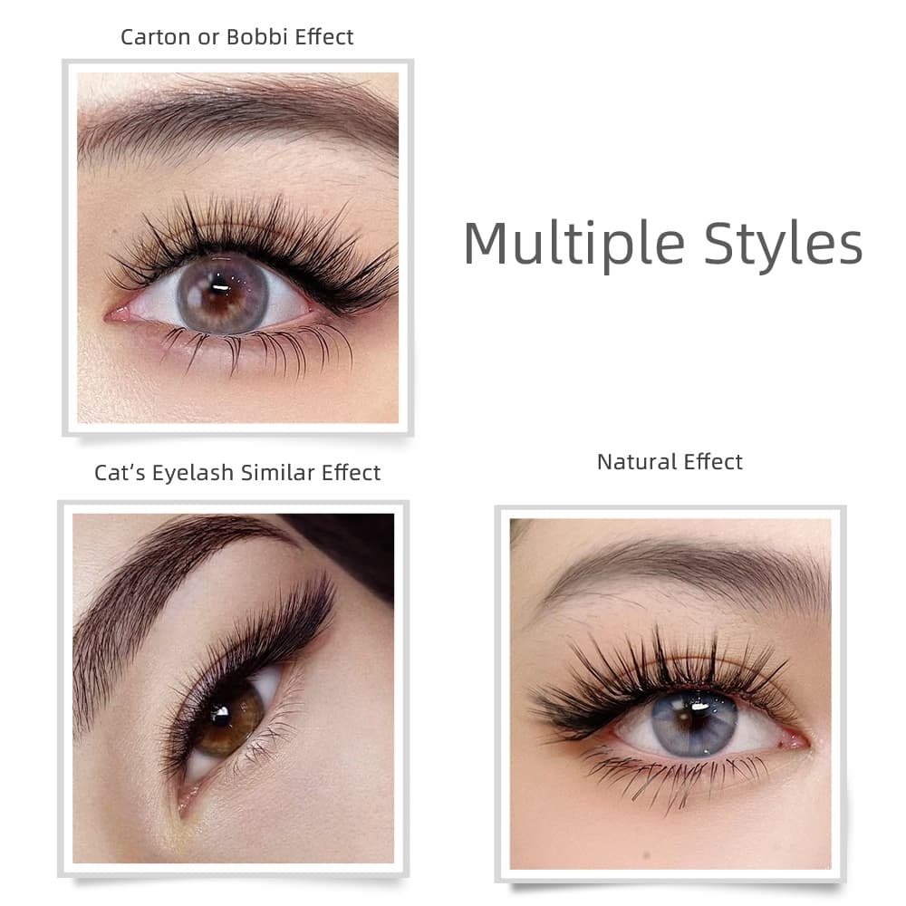 Nagaraku Ellipse Flat L LC LD N Shape Eyelash Extensions Matte สีดําสีเทาขนตาปลอม รูปที่ 4