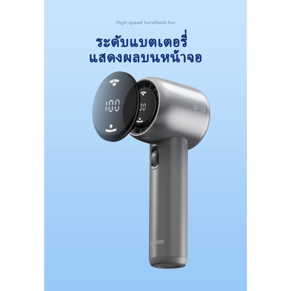 3500mAh มือถือความเร็วสูงพัดลม ความรุนแรง ปรับระดับได้ 199ระดับ พัดลมพกพาแรงๆ ชาร์จใหม่ได้ ใช้งานได้ 15 ชม ใช้กลางแจ้ง รูปที่ 8