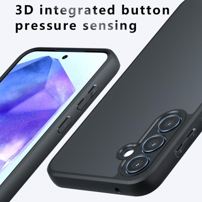 Hard สําหรับ Samsung Galaxy A56 A36 A26 A16 A06 A55 A54 A35 A24 A25 A15 A14 A57 A37 A17 4G 5G กรณีกันกระแทกโปร่งแสง Matte Case Clear Scratch-Resistant ฝาครอบปลอก รูปที่ 5