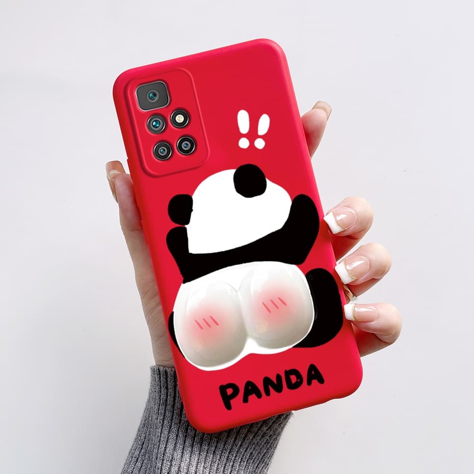 Soft Case สําหรับ Xiaomi Redmi 10 Redmi10 2022 Lovely Rabbit Panda พิมพ ์ Jelly ซิลิโคนเคสโทรศัพท ์ กรณี รูปที่ 7