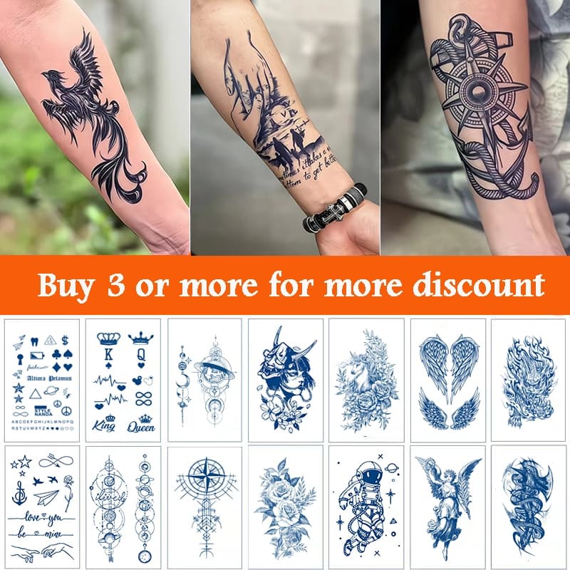 สติกเกอร์รอยสักชั่วคราว กึ่งถาวร กันน้ํา ติดทนนาน 15 วัน 18 ซม.*11 ซม. รูปที่ 2