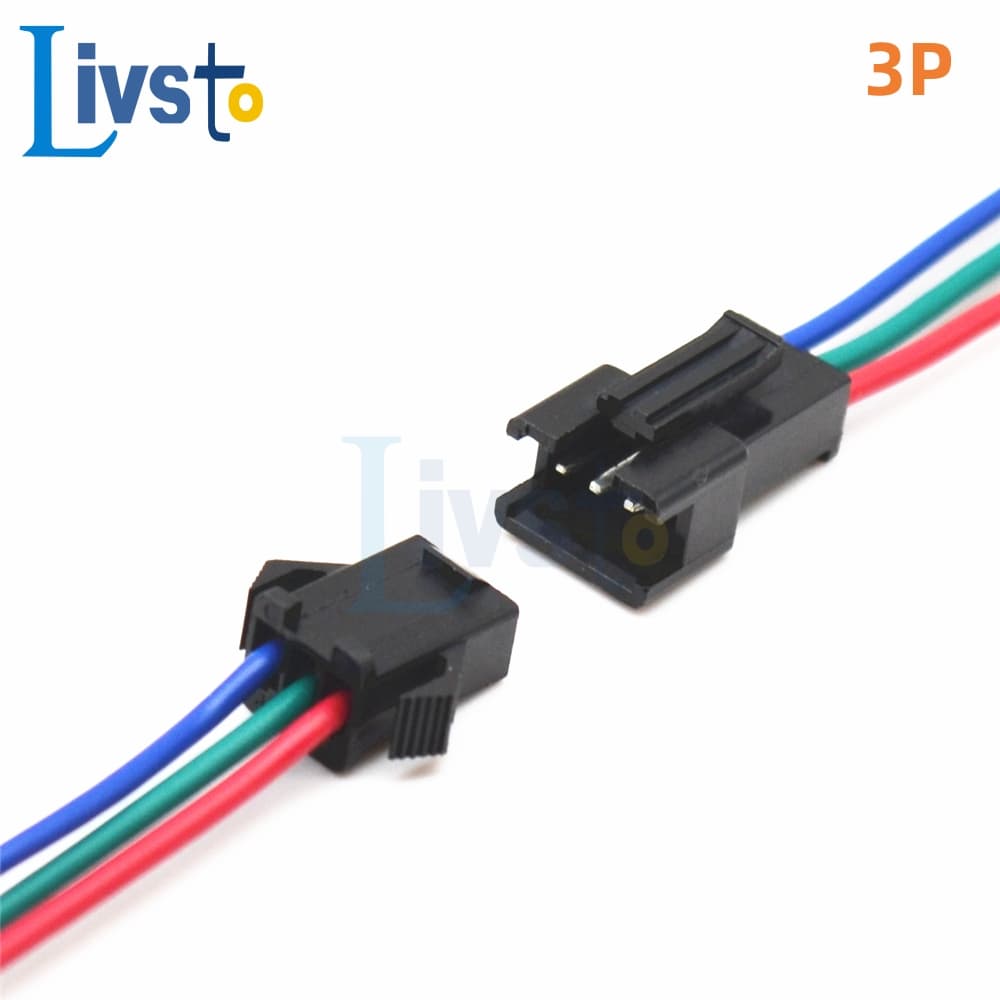 1 ชุด 2Pin 3Pin 4Pin 5Pin 6Pin Led Connector ชาย/หญิง JST SM 2.54 มม.2 3 4 5 6Pin ปลั๊กสายไฟสําหรับ Led Strip Light โคมไฟไดร์เวอร์ รูปที่ 5