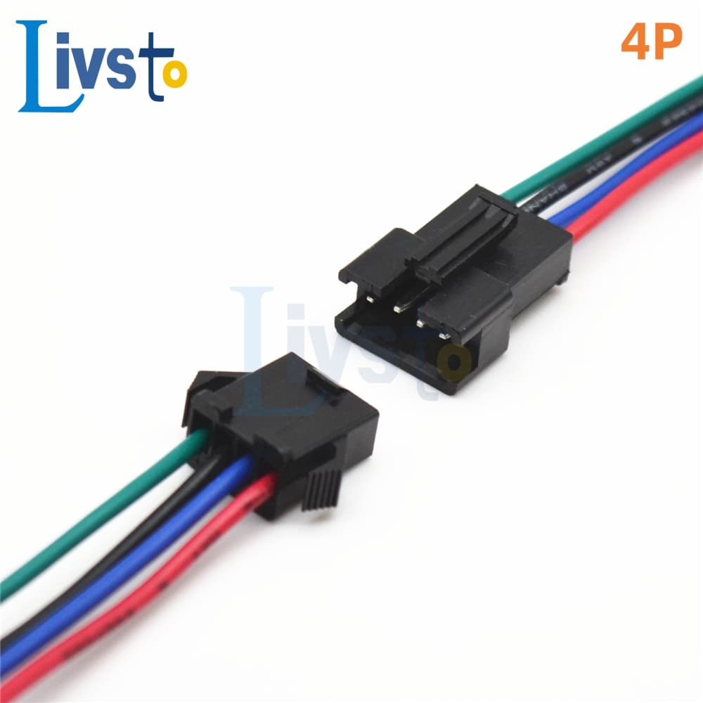 1 ชุด 2Pin 3Pin 4Pin 5Pin 6Pin Led Connector ชาย/หญิง JST SM 2.54 มม.2 3 4 5 6Pin ปลั๊กสายไฟสําหรับ Led Strip Light โคมไฟไดร์เวอร์ รูปที่ 6