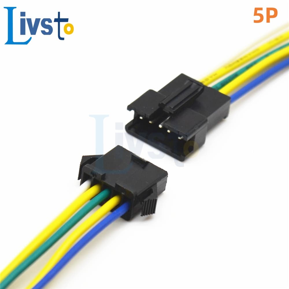 1 ชุด 2Pin 3Pin 4Pin 5Pin 6Pin Led Connector ชาย/หญิง JST SM 2.54 มม.2 3 4 5 6Pin ปลั๊กสายไฟสําหรับ Led Strip Light โคมไฟไดร์เวอร์ รูปที่ 7