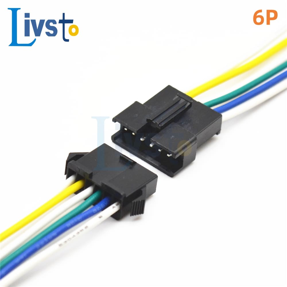 1 ชุด 2Pin 3Pin 4Pin 5Pin 6Pin Led Connector ชาย/หญิง JST SM 2.54 มม.2 3 4 5 6Pin ปลั๊กสายไฟสําหรับ Led Strip Light โคมไฟไดร์เวอร์ รูปที่ 8