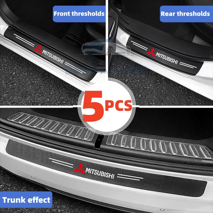 Mitsubishi รถประตู Sill สติกเกอร์ Trunk เกณฑ์ Anti-Scratch Decals 4 ชิ้น 8 ชิ้น 9 ชิ้นสําหรับ Xpander ผจญภัย Montero Pajero Strada L300 Mirage อุปกรณ์เสริม รูปที่ 3