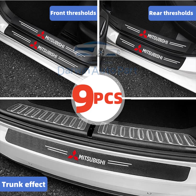 Mitsubishi รถประตู Sill สติกเกอร์ Trunk เกณฑ์ Anti-Scratch Decals 4 ชิ้น 8 ชิ้น 9 ชิ้นสําหรับ Xpander ผจญภัย Montero Pajero Strada L300 Mirage อุปกรณ์เสริม รูปที่ 4