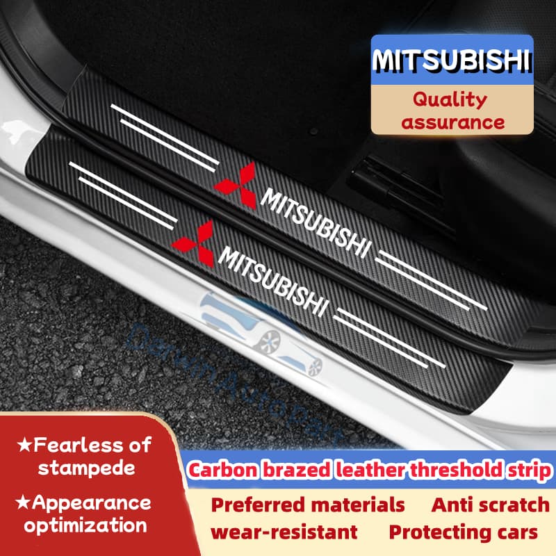 Mitsubishi รถประตู Sill สติกเกอร์ Trunk เกณฑ์ Anti-Scratch Decals 4 ชิ้น 8 ชิ้น 9 ชิ้นสําหรับ Xpander ผจญภัย Montero Pajero Strada L300 Mirage อุปกรณ์เสริม รูปที่ 1
