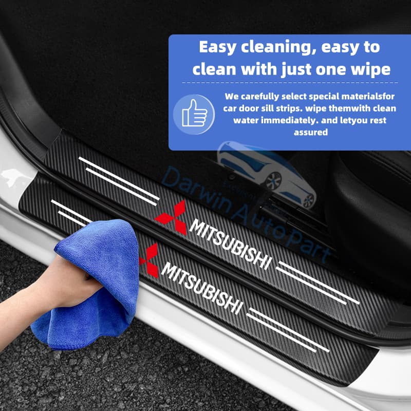 Mitsubishi รถประตู Sill สติกเกอร์ Trunk เกณฑ์ Anti-Scratch Decals 4 ชิ้น 8 ชิ้น 9 ชิ้นสําหรับ Xpander ผจญภัย Montero Pajero Strada L300 Mirage อุปกรณ์เสริม รูปที่ 5