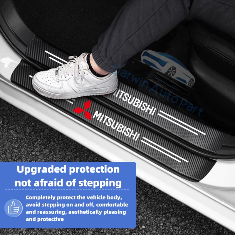 Mitsubishi รถประตู Sill สติกเกอร์ Trunk เกณฑ์ Anti-Scratch Decals 4 ชิ้น 8 ชิ้น 9 ชิ้นสําหรับ Xpander ผจญภัย Montero Pajero Strada L300 Mirage อุปกรณ์เสริม รูปที่ 6