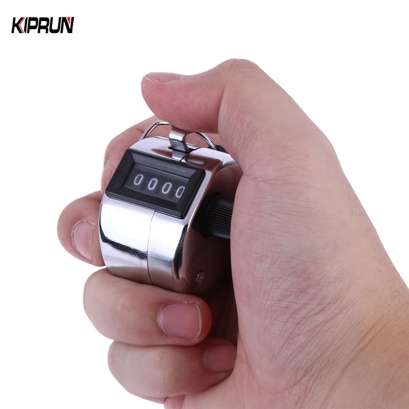 Kiprun Digital Hand Tally Counter 4 หลัก Mini Manual Hand Held Tally Counter Manual นับ Golf Clicker 0-9999 รูปที่ 2