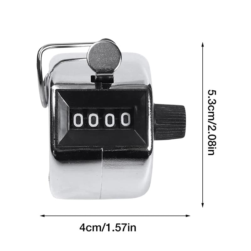 Kiprun Digital Hand Tally Counter 4 หลัก Mini Manual Hand Held Tally Counter Manual นับ Golf Clicker 0-9999 รูปที่ 6