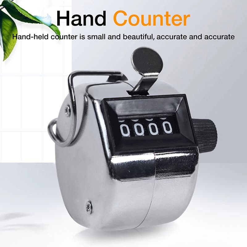 Kiprun Digital Hand Tally Counter 4 หลัก Mini Manual Hand Held Tally Counter Manual นับ Golf Clicker 0-9999 รูปที่ 7