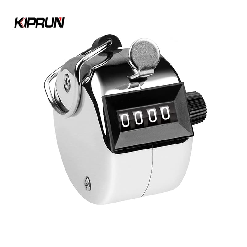 Kiprun Digital Hand Tally Counter 4 หลัก Mini Manual Hand Held Tally Counter Manual นับ Golf Clicker 0-9999