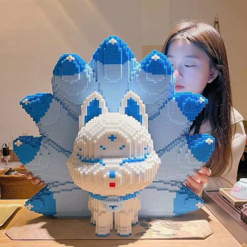 ส่งเร็วจากไทยเลโก้ตัวใหญ่ ตัวต่อนาโน DIY ของขวัญ จิ้งจอกเก้าหาง เสริมการเรียนรู้และเติมเต็มจิตนาการ รูปที่ 2
