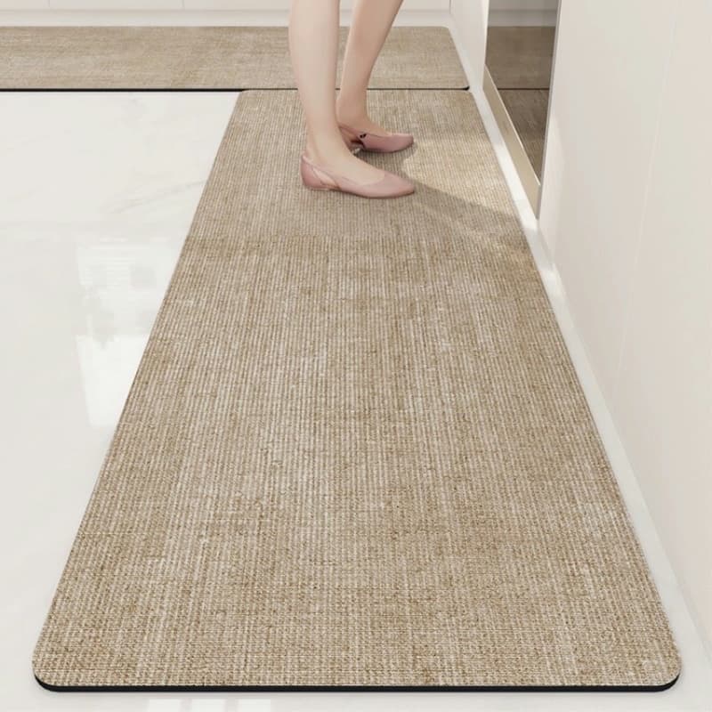 พรมห้องครัวและห้องน้ํา โคลนไดอะตอม เรียบง่าย ขนาด 40x60cm/40x120cm เป็นมิตรกับสิ่งแวดล้อม ทนคราบน้ํามัน ดูดซับสูง ทําความสะอาดง่าย กันลื่น รูปที่ 3