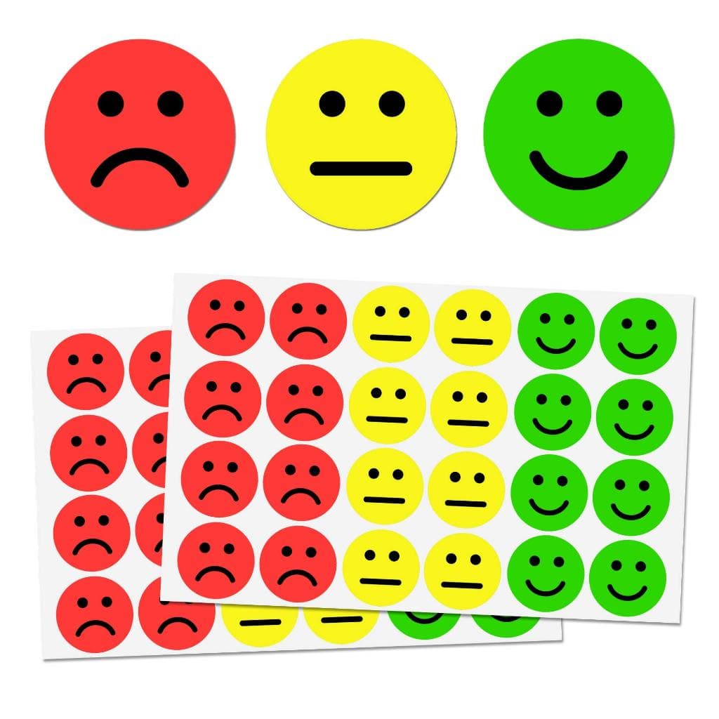 240ชิ้น/แพ็ค1นิ้วรอบยิ้มใบหน้าสติ๊กเกอร์สีแดงสีเหลืองสีเขียวอีโมติคอนสติกเกอร์กาวตนเองปิดผนึกฉลากเด็กเครื่องเขียนสติกเกอ รูปที่ 1