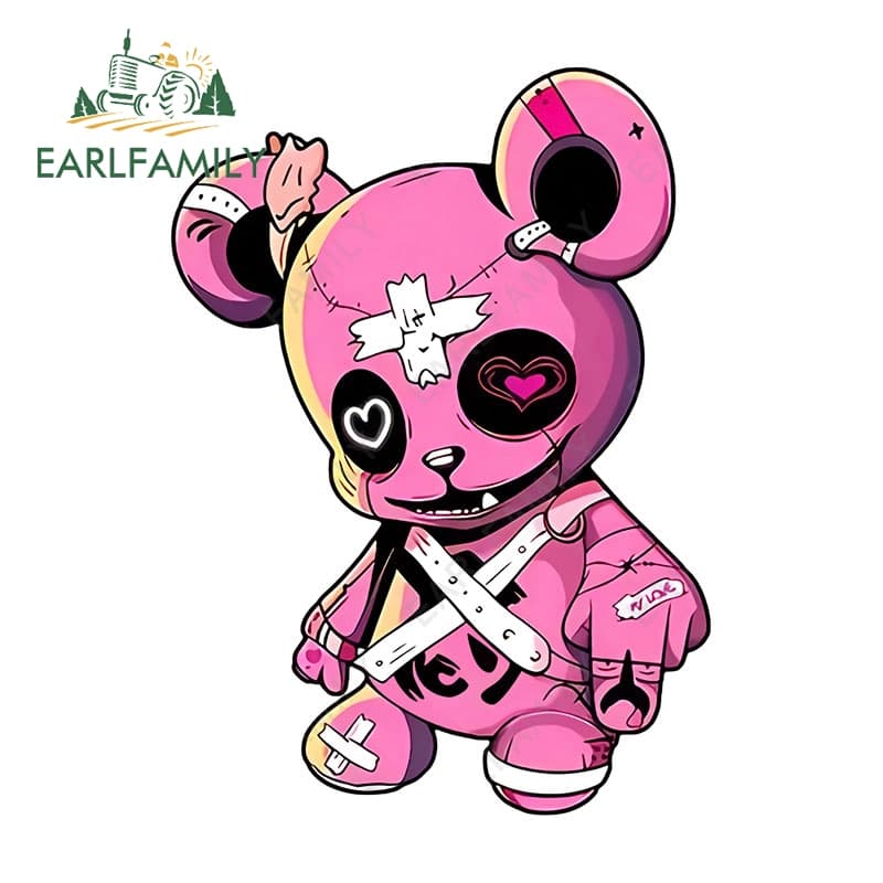 Earlfamily 13 ซม.Burryrickรถสติกเกอร์Creative Scratch-Proofรถเข็นCampervan WindowsไวนิลDecals Fashinableกันน้ําการ์ตูนรถสินค้า รูปที่ 3