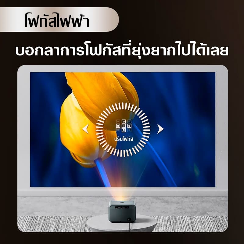 มอบของขวัญKonka C1Pro โปรเจคเตอร์ พกพา ต่อมือถือ รองรับ รองรับ 1080P HD Projector mini โปรเจคเตอร์มินิต่อกับมือถือ โปรเจคเตอร์ดูหนังในห้อง มีแอปในตัว Android บลูทูธ 5.0 WIFI6.0 รูปที่ 2