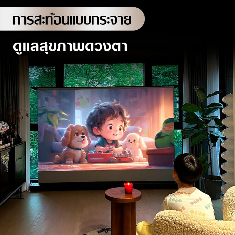 มอบของขวัญKonka C1Pro โปรเจคเตอร์ พกพา ต่อมือถือ รองรับ รองรับ 1080P HD Projector mini โปรเจคเตอร์มินิต่อกับมือถือ โปรเจคเตอร์ดูหนังในห้อง มีแอปในตัว Android บลูทูธ 5.0 WIFI6.0 รูปที่ 5