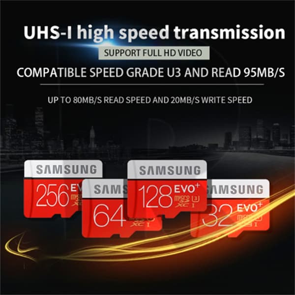 Samsung Evo Micro Sd Card 16GB 32GB 64GB 128GB 256GB Class 10 U3 หน่วยความจํา TF เหมาะสําหรับโทรศัพท์มือถือและคอมพิวเตอร์ รูปที่ 9