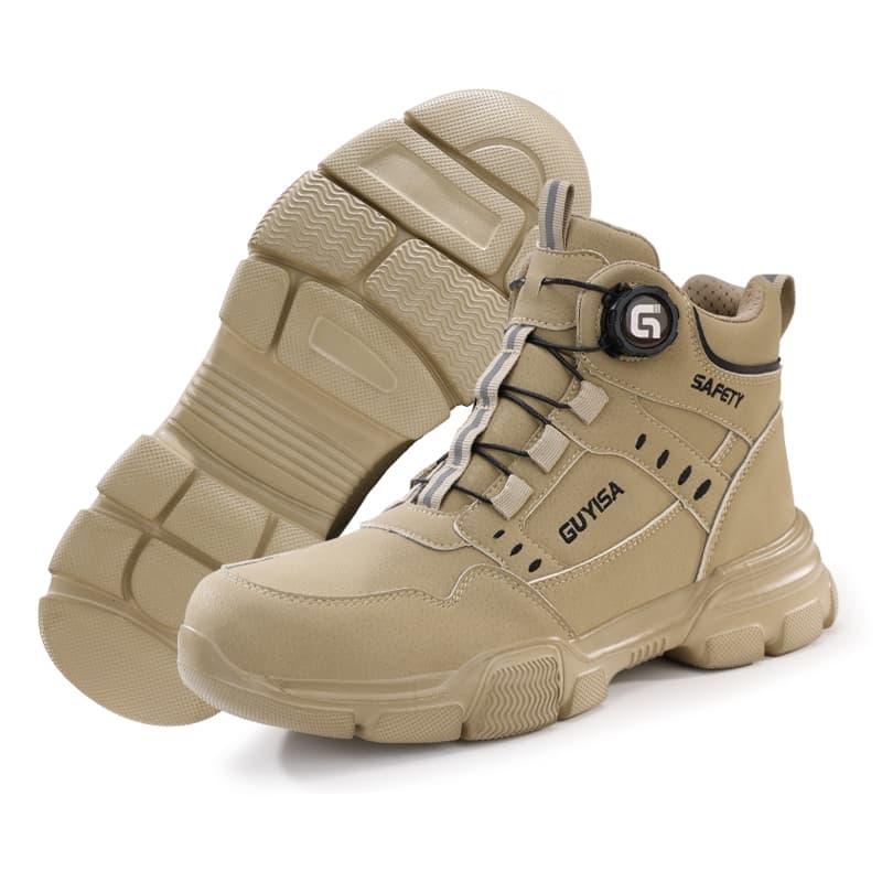 Guyisa รองเท้าเซฟตี้รองเท้าทํางาน Steel Soe Boots กันน้ํา High-cut 37-46 F055 รูปที่ 9