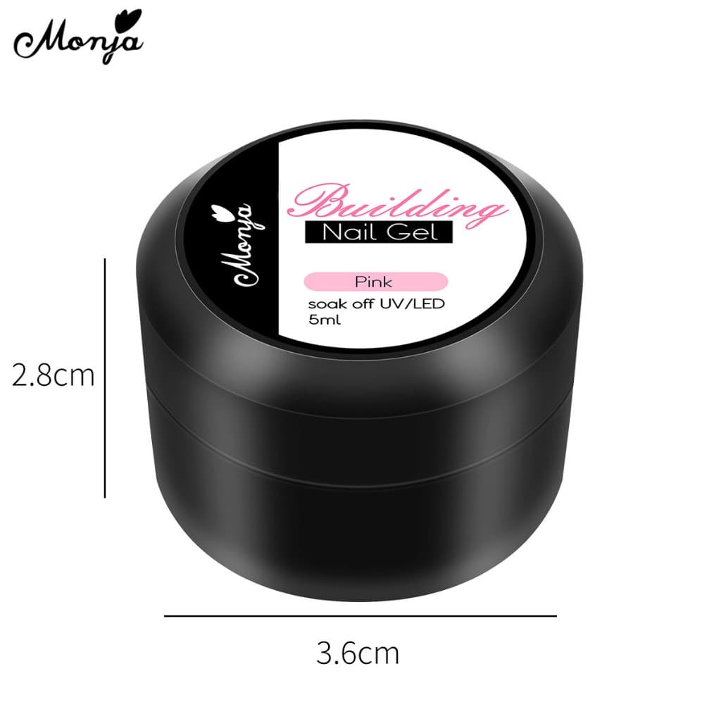 Monja กาวต่อเล็บเจล UV อะคริลิค 3D 5 มล. 6 สี ไม่เหนียวติด ต่อง่าย สําหรับร้านเสริมสวย DIY gel color รูปที่ 9