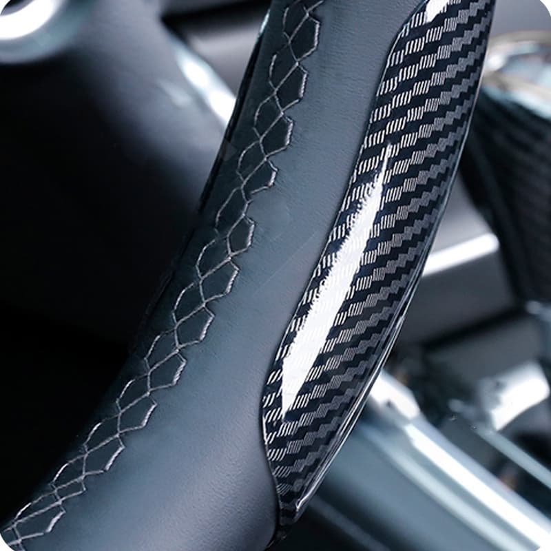ZLWR Toyota GR ฝาครอบพวงมาลัย ปลอกหุ้มพวงมาลัยคาร์บอนไฟเบอร์ วัสดุABS กันลื่นและทนต่อการสึกหรอ อุปกรณ์รถ ของแต่งรถ แต่งรถ สำหรับ Toyota Prius Fortuner Corolla Cross CHR Camry Wish Vios Veloz Estima Sienta Yaris Ativ Altis Sienta bZ4X Hiace Hilux Revo รูปที่ 6