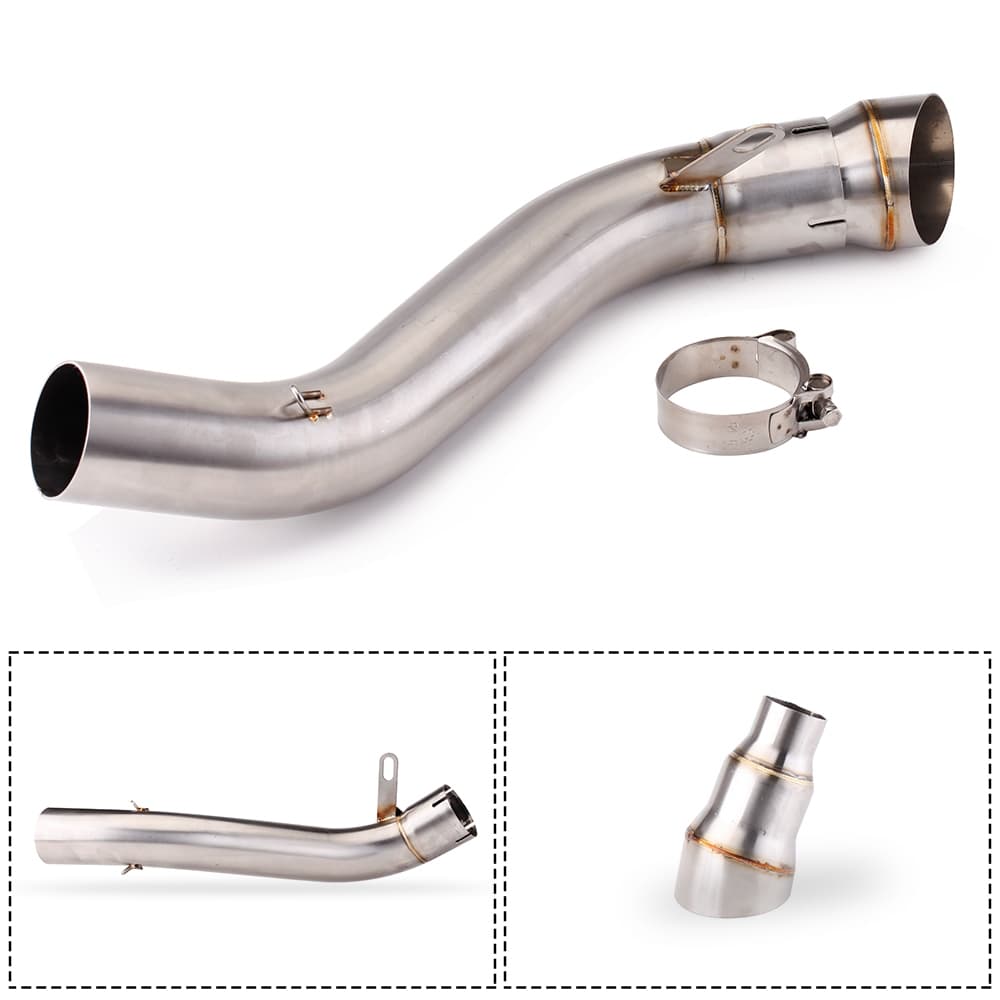 Slip-on ท่อกลางสําหรับ CB650F CB650R CBR650F CBR650R รถจักรยานยนต์ท่อไอเสียท่อกลางการปรับเปลี่ยน รูปที่ 3