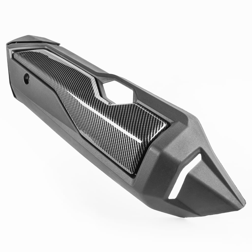 Ljbkkoall Forza350 NSS350 รถจักรยานยนต์ท่อไอเสียท่อป้องกันความร้อน Shield Shell Anti-Scalding Cap สําหรับ Honda Forza 350 NSS 350 2021 2022 2023 2024 2025 2026 รูปที่ 2