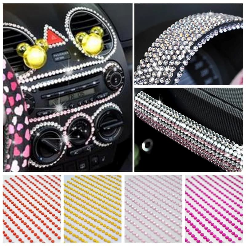 1 ชุด Rhinestone Self กาวสติกเกอร์คริสตัลอัญมณีสติกเกอร์เหมาะสําหรับ DIY ตกแต่ง รูปที่ 5