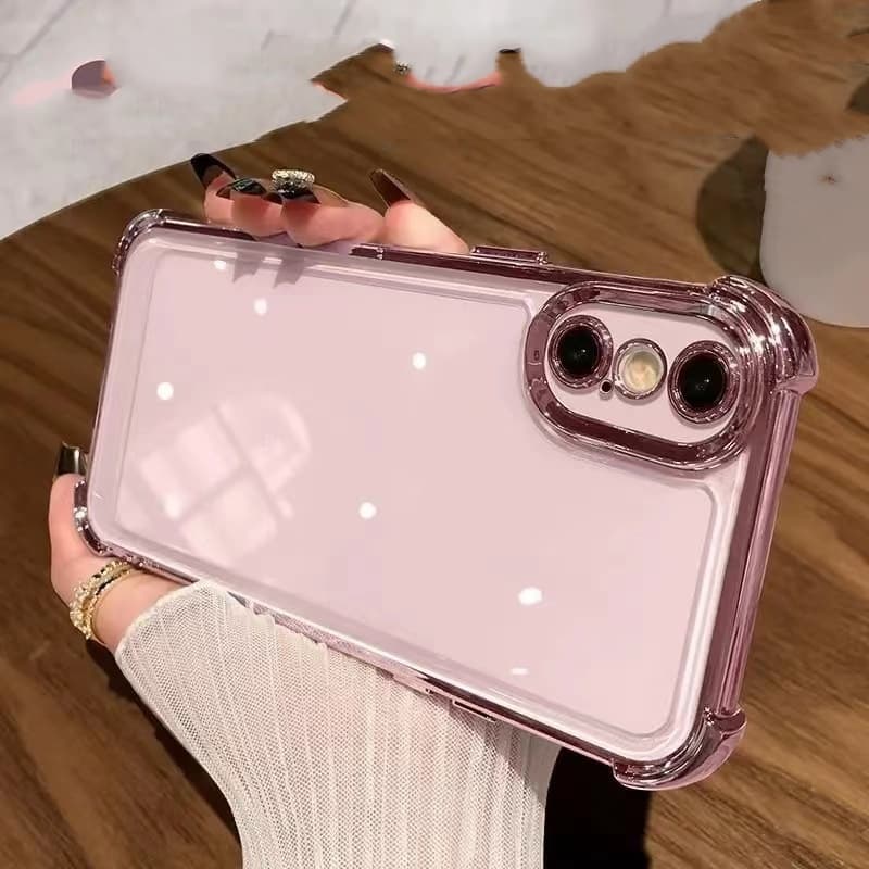 เหมาะสําหรับ iPhone x xs Max xr 7 8 Plus 11 12 Pro 13 Max ถุงลมนิรภัยโปร่งใสสี่มุมเคสโทรศัพท์ TPU รูปที่ 2